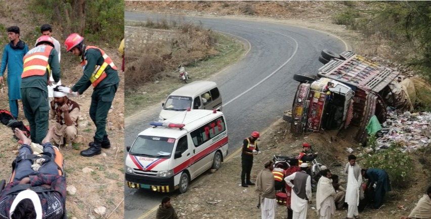 Sodhi Mor truck overturned 5 injured, rescue 1122 Nowshera

 | Pro IQRA News